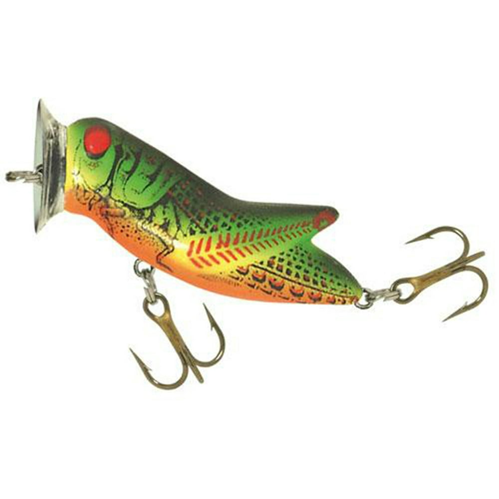 Rebel Crickhopper Popper Fishing Lure Hard bait Fire Tiger 1 3/4 in 3/