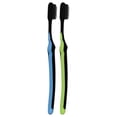 thumbnail image 2 of Colgate Slim Soft Charcoal Toothbrush 17x Slimmer Tip Soft Bristles, 2 Count, 2 of 4