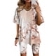 thumbnail image 2 of Blusas para las Mujeres Casual, Cuello en V de Manga Corta Impresa Superior Y Suelto Pantalones Cortos, Conjuntos de Moda de Verano, 2 of 4