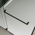 thumbnail image 5 of Bypass Shower Door Sliding Door with 5/16" Tempered Glass and Matted Black Finish for Modern Bathrooms, 5 of 9