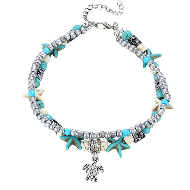 Personality Ladies Fashion Star Shell Pearl Anklet Ladies Jewelry Gift