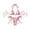 Red |#11, variant on Women's Triangle Bikini Set Halter String Two Piece Swimsuit Brazillian Bathing Suit Cheeky Cute Swimwear (Hot Pink,L)