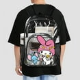 thumbnail image 5 of Kuromi And My Melody Clear Backpack Heavy Duty See Through Bookbag Transparent Bag for Colleges School Work Sport Travel, 5 of 7