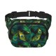 thumbnail image 1 of Balery Peacock Feathers2 Mochila Cinturón para Mujeres y Hombres, Bolsa de Cintura Impermeable de Doble Capa con Correa, 1 of 7