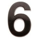 thumbnail image 2 of Números de puerta autoadhesivos ABS gris del 0 al 9 para dirección de hotel o casa Número 6, 2 of 7