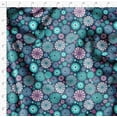 thumbnail image 4 of Soimoi Lightweight Velvet Fabric - Blue - Mandala Print, Unstitched Material - 58" Wide, Perfect Fabric For Upholstery, Fashion And Craft Projects, 1 Yard, 4 of 6