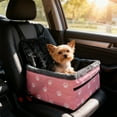 thumbnail image 6 of Yhmxh Pet Car Seat for Pet, Portable & Waterproof Oxford Dog Car Booster Seats, Comfort Cushion & Storage Pockets with Adjustable Straps, Foldable Travel Look Out Bag for Small Medium Dogs & Cats, 6 of 7