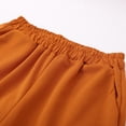 thumbnail image 6 of YWMJI Women 3 Piece Dressy Pant Suits Loose Fit Sleeveless Tops Elastic Waist Wide Leg Palazzo Pants with Long Sleeve Gauze Jacket Mother Of The Bride Pant Suits Wedding formal Outfits Orange M, 6 of 6