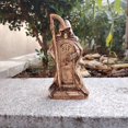 thumbnail image 3 of Estatua de resina de Halloween de Grim Reaper, 16 cm, con guadaña y lápida, 3 of 3