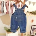thumbnail image 2 of Hessimy Boys School Uniform Pants Elastic Waist Pull on Twill Pants with Pockets(Navy,12-18 Months), 2 of 7