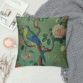 thumbnail image 2 of Creowell Green Chinoiserie Pillow Cover Multi Size Vintage Bird Flower Throw Pillow Covers Farmhouse Floral Decorative Pillowcase Outdoor Square Cushion Cover for Couch Sofa Bedroom Decor, 2 of 5