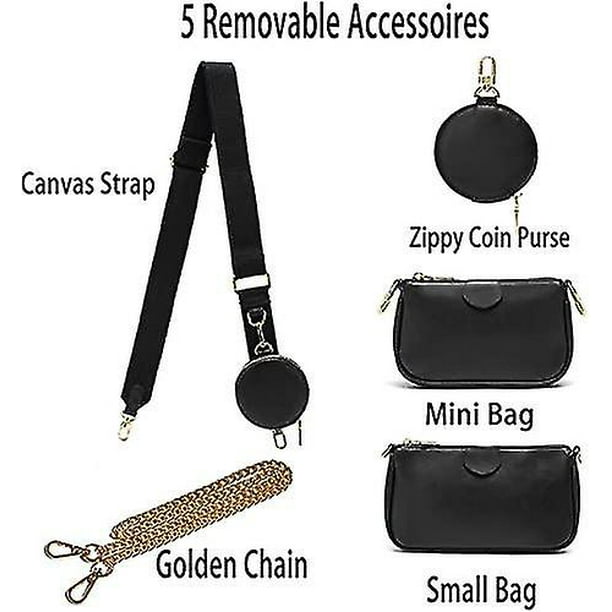 Small Crossbody Bags For Women Multipurpose Golden Zippy Handbags With Coin  Purse 