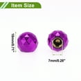 thumbnail image 4 of Ofertas Únicas 4 Pcs Tapas de Válvula de Neumático Estilo Bola Brillante Cubiertas de Polvo de Válvula de Neumático 7x18mm Plástico Cobre Púrpura, 4 of 7