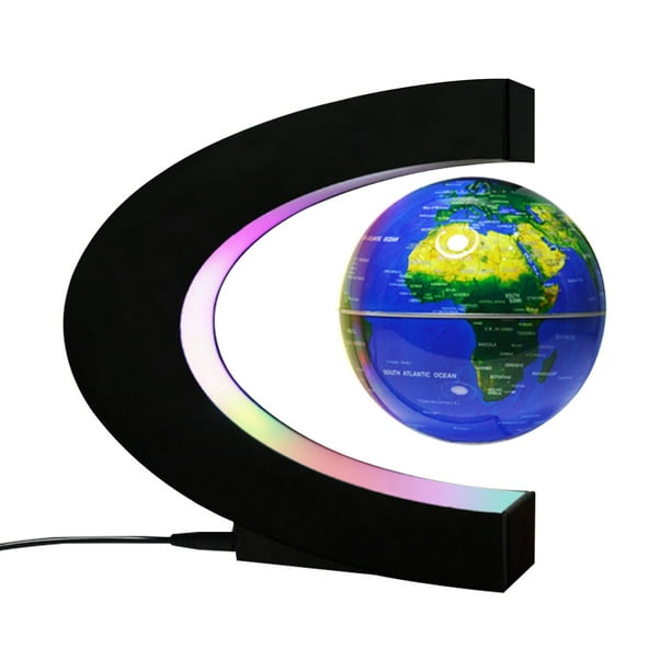 Globo flotante Mapa mundial giratorio de levitación magnética de 4 pulgadas con