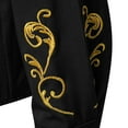 thumbnail image 5 of Men's Western Cowboy Fringe Shirt Long Sleeve Rose Embroidery Slim Fit Shirts Button Down Turndown Collar Shirt, 5 of 6