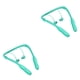 thumbnail image 1 of Inteprter PP auricular cuello colgante reemplazo tipo C compatible con Bluetooth 5.1 inalámbrico IPX5 impermeable deportes correr auriculares Verde 2Conjunto, 1 of 6