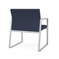 thumbnail image 5 of Gansett Reception Waiting Room Oversize Guest Chair / Silver Steel / Blue, 5 of 5