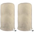 thumbnail image 1 of 2 piezas de cubierta de vela para plantas que pasa el invierno en forma de domo. Vela para árboles que pasa el invierno. Cubierta protectora (cierre con cordón de 80 cm x 100 cm) beige, 1 of 5
