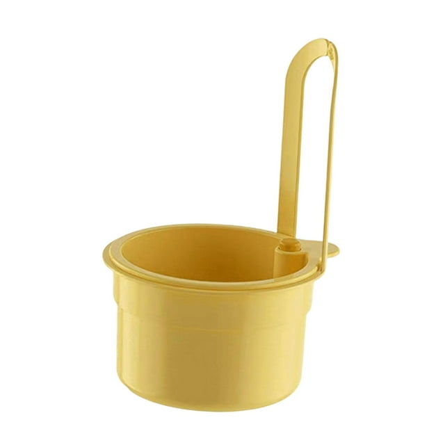 Cesta de drenaje para fregadero de cocina, colador colgante multifuncional para residuos de alimentos en el hogar. Amarillo