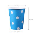 thumbnail image 2 of 60PCS Polka Dot Paper Paper Cups Case Disposable Tableware Wedding Birthday Decorations 200ML, 2 of 2