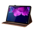 thumbnail image 2 of Allytech Lenovo Tab P11 Case 11-inch TB-J606F/ TB-J606X, PU Leather Slim Butterfly Embossed Kickstand Shockproof Shock Absorption Anti-scratch Case Cover for Lenovo Tab P11 11", Brown, 2 of 6
