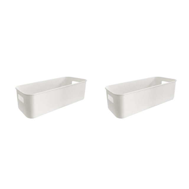 Caja de almacenamiento Wosthever 2piezas Blanco PP no tóxica y ecológica
