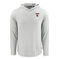 thumbnail image 2 of Men's Cutter & Buck Gray Louisville Cardinals Coastline Epic Comfort Eco Recycled Long Sleeve Hoodie T-Shirt, 2 of 3