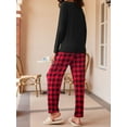 thumbnail image 6 of Avidlove 2 Pack Women Christmas Pajama Set Matching Soft Long Sleeve Print Top and Pajama Bottoms Sleepwear Sets Cozy Loungwear with Pockets S-XXL, 6 of 6