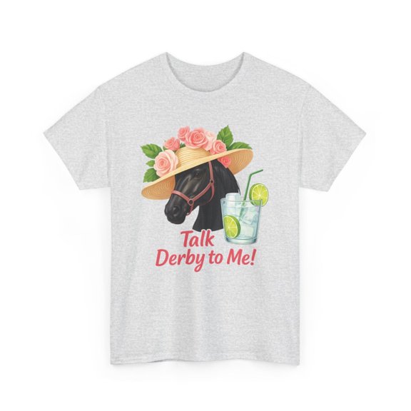 Kentucky Derby Talk Derby to me Unisex Heavy Cotton Tee-KHKD2405-Ash-S