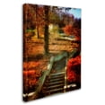 thumbnail image 2 of Trademark Fine Art "Autumn Stairway" Canvas Art by Lois Bryan, 2 of 3