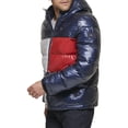 thumbnail image 4 of Chaqueta Tommy Hilfiger para hombre, con capucha, acolchada, perlado, azul marino, 4 of 5