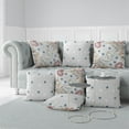 thumbnail image 6 of Avian Garden Throw Pillow with Removable Cover in Gray 16x16, 6 of 6