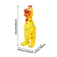 thumbnail image 3 of TIELUTT Squeaky Latex Chicken for Large Interactive Stress Squeaker Chew Aggressive Rope for Large Dogs Water Bottle Cover Dog Monkey Dog for Medium Dogs Dog Squeaker Mat Small Dogs Packs, 3 of 6