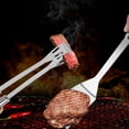thumbnail image 3 of Dossier de Cuisson BBQ Poignée Ergonomique Acier Inoxydable Résistant à la Chaleur Spatule de Cuisine Outils Fourniture Extérieure, 3 of 7