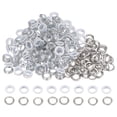 thumbnail image 1 of Juego de 200 Ojales Redondos de Metal 10mm con Arandelas para Ropa Zapatos Cuero Lona Blanco Unique Bargains, 1 of 7