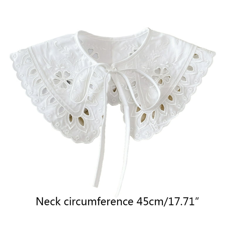 YUUZONE Sweet Style Cotton Embroidery Flower Lace Collar Fabric