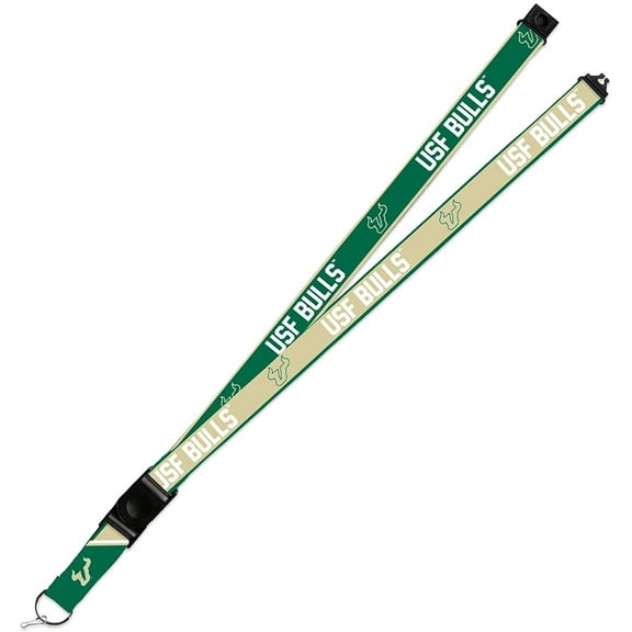 South Florida Bulls USF Lanyard Keychain 2-sided Breakaway Clip University of