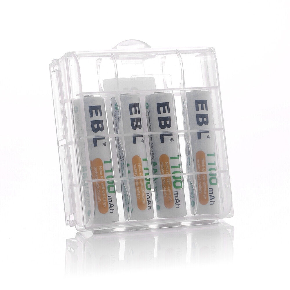EBL Rechargeable AAA Batteries 1100mAh (16 Counts) with 907 LCD Individual AA/AAA Rechargeable Battery Charger