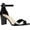 Black Synthteic, variant on Nine West Womens Pruce Floral Print Block Heel Dress Sandals