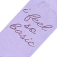 thumbnail image 3 of Odd Sox Kander, Feel So Basix Women Crew Length Socks, Fun Cute Styles & Sayings, 3 of 6