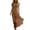 A Khaki, variant on Womens Summer Casual Mini Dresses Women's V-Neck Short-Sleeve Dress With Irregular Hem And Ruffle Black Xl