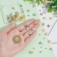 thumbnail image 4 of 40 Pcs 2 Colors 2 Styles Stainless Steel Stud Earring Findings with Earring Backs Textured Flat Round Stud Earring Metal Post Earring for DIY Earrings Jewellery Making Colorful DIY, 4 of 6