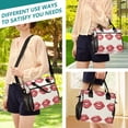 thumbnail image 5 of Small Cooler Bag Lunch Bag Portable Meal Bag Work Meal Bag Outdoor Meal Bag Travel Meal Bag Picnic Meal Bag Going Out Meal Bag Red Lip Pattern, 5 of 6