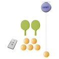thumbnail image 3 of Juego de entrenador de tenis de mesa eléctrico, juego de raqueta y pelota de tenis de mesa, juguetes interactivos portátiles de práctica individual, 3 of 8