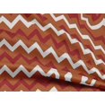 thumbnail image 4 of oneOone Tissu en Rayonne Brun Rouille à Rayures Tissu pour Robe Tissu Imprimé au Mètre 56 Pouces de Large, 4 of 5