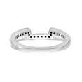 thumbnail image 5 of 14K White Gold Ring Band Wedding Diamond Round , Size 5, 5 of 7