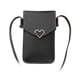 thumbnail image 1 of Bolso bandolera pequeño para teléfono móvil, tarjetero ajustable de piel sintética, estilo retro negro, 1 of 9