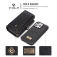 thumbnail image 2 of for iPhone 16 Pro Case, for iPhone 16 Pro Wallet Case, Premium PU Leather [Magnetic Flip] [Zipper Pocket] [Wristband] [Card Holder] Detachable Case for iPhone 16 Pro,Black, 2 of 15