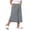 X098-Gray, variant on Plus Size Capri Pants for Women High Waisted Wide Leg Palazzo Trousers Pull On Elastic Smock Waist Loose Flowy Pants