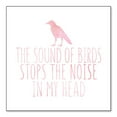 thumbnail image 1 of DistinctInk Custom Bumper Sticker - 10" x 10" Decorative Decal - White Background - The Sound of Birds Stops the Noise, 1 of 2